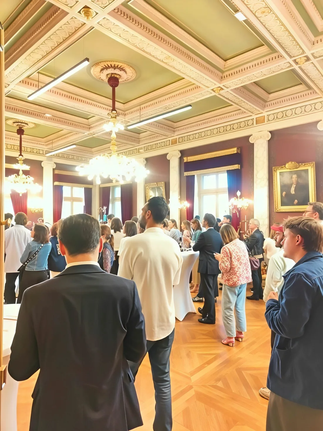 Animation événementielle CellandArt installée dans une salle haussmannienne à Paris